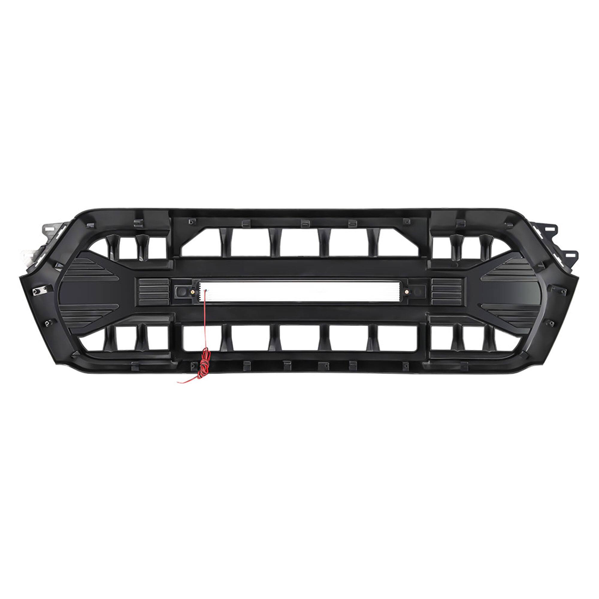 Alt View 8. AMERICAN MODIFIED - AMERICAN MODIFIED Armor Front Grille for 2019 to 2024 Dodge Ram, Glossy Black - Glossy Black.
