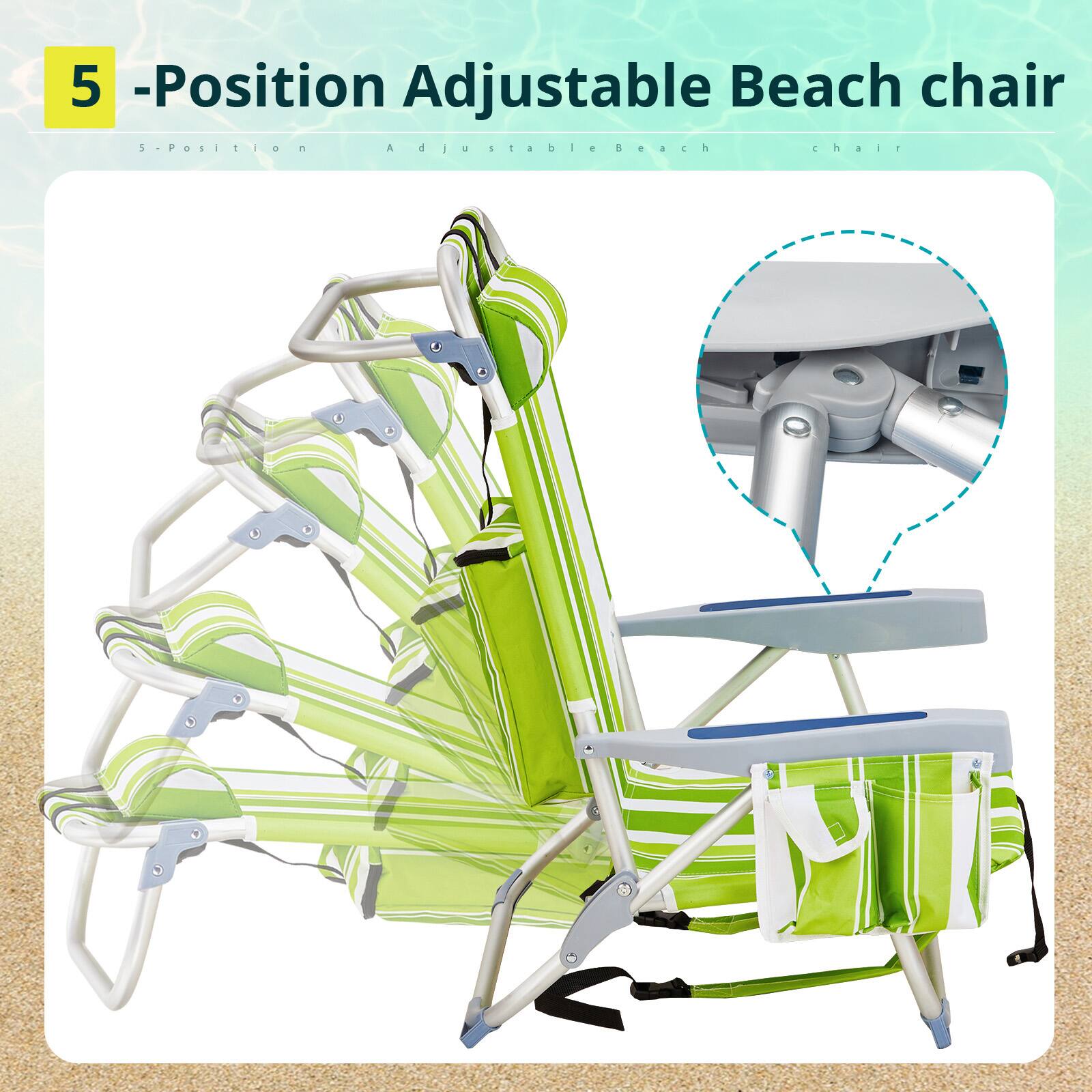 5-Position Adjustable Beach chair