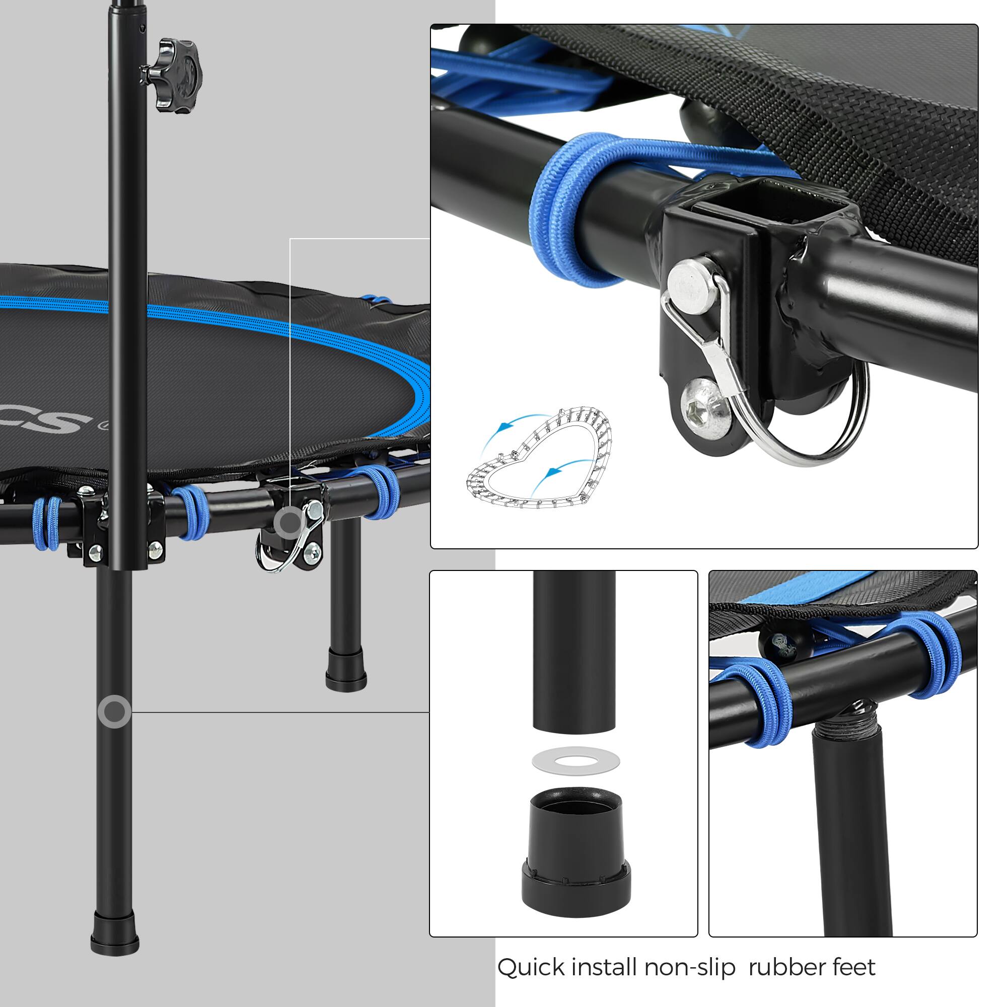 Quick install non-slip rubber feet