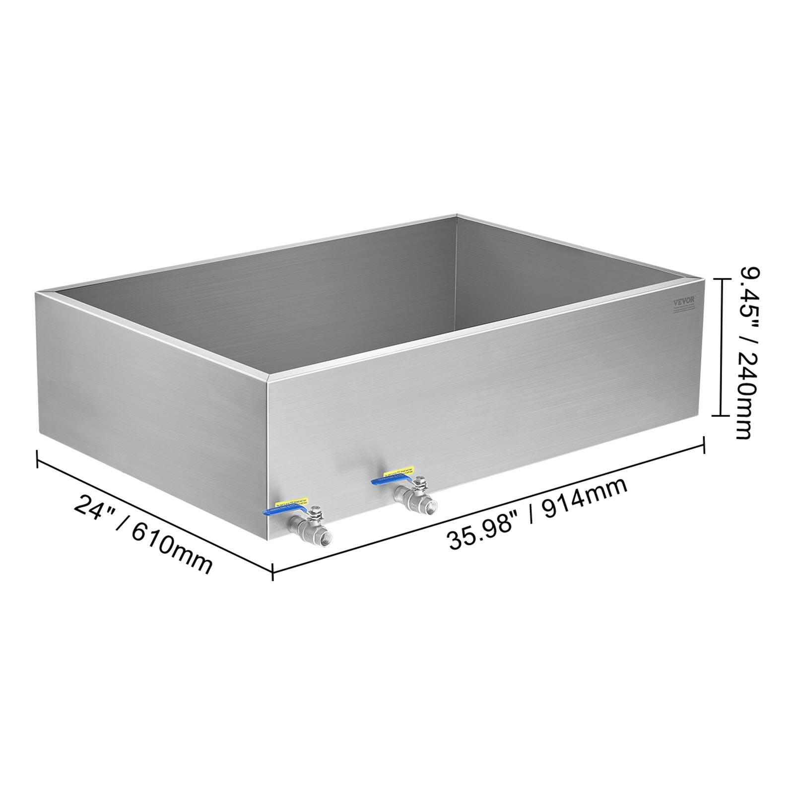 24" / 610mm  
35.98" / 914mm  
9.45" / 240mm