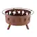 Alt View 16. Pure Garden - 32" Round Outdoor Fire Pit with Steel Bowl, Leaf Cutouts, Spark Screen, Log Poker, Storage Cover for Patio Wood Burning - Rugged Rust.