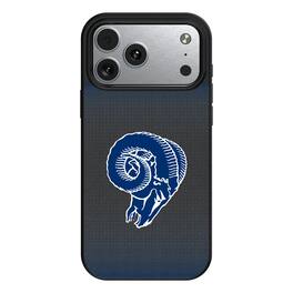 Keyscaper - NFL - Los Angeles Rams Linen Logo iPhone Magnetic Bump Case - 15 - Black