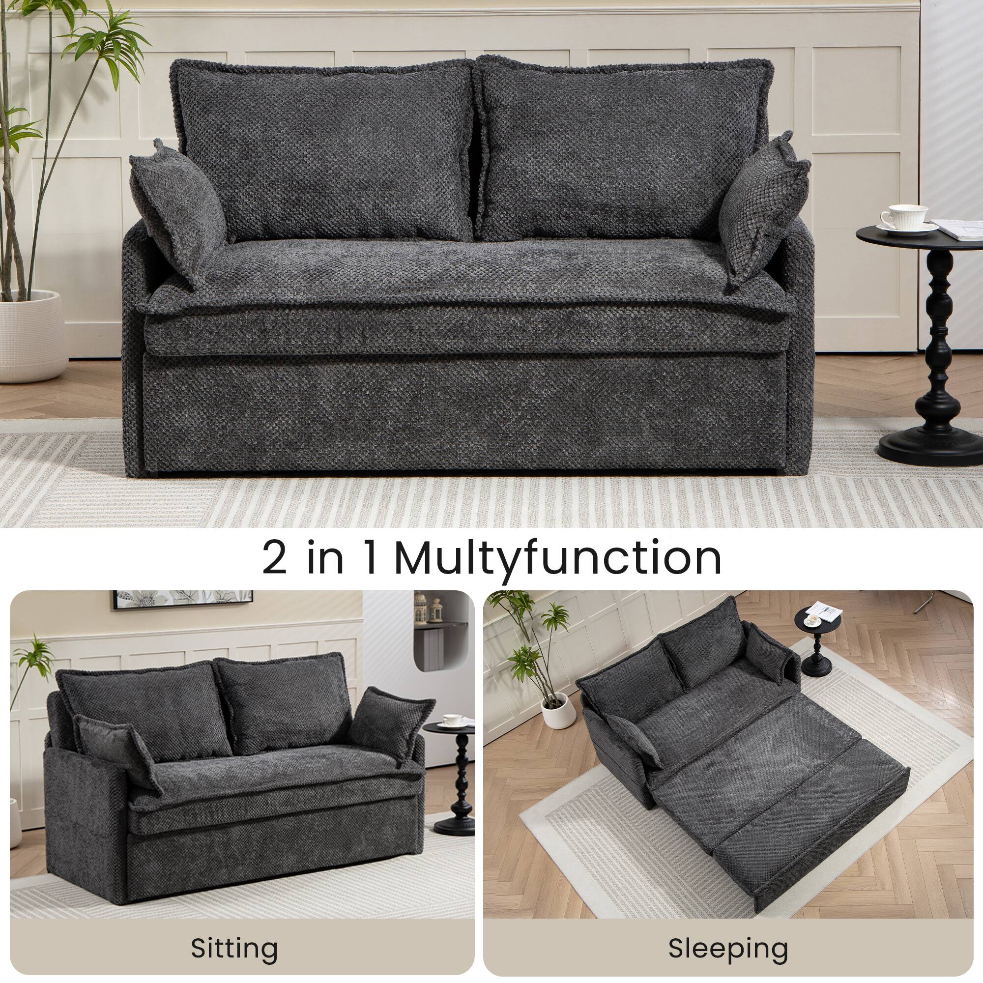 2 in 1 Multifunction

Sitting

Sleeping