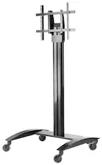 Front. Peerless-AV - SmartMount Flat Panel Cart For 32" to 75" displays - Black.