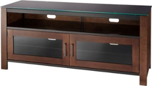 Insignia™ - TV Stand for Most Flat-Panel TVs Up to 60" - Mocha - Front_Zoom