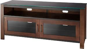 Insignia™ - TV Stand for Most Flat-Panel TVs Up to 60" - Mocha - Front_Zoom