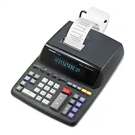 Sharp - EL2196BL Print 3.7 Lines/Sec Two-Color Printing Calculator - Black/Red
