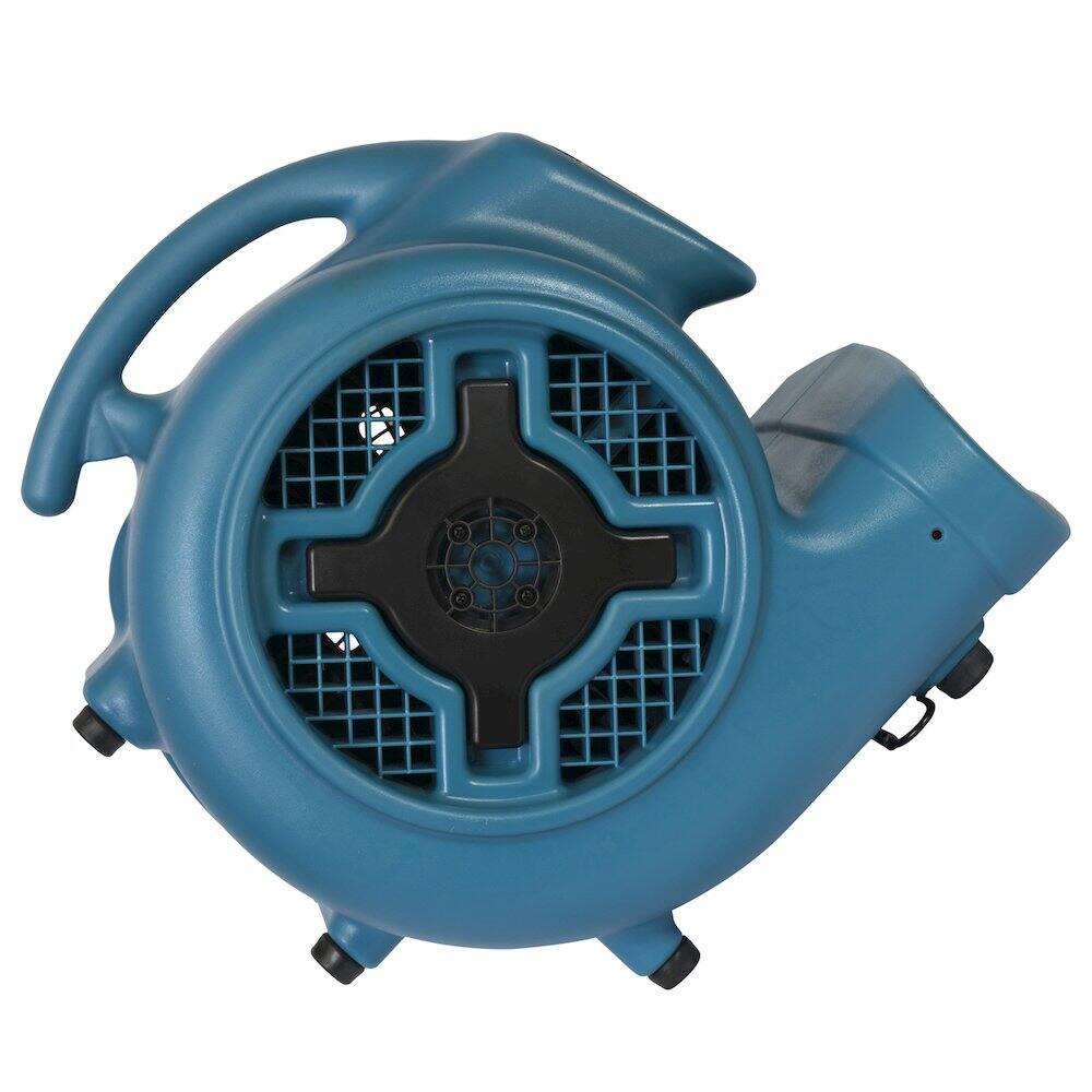 Back. XPOWER - 1 HP 3600 CFM 3 Speed Air Mover, Carpet Dryer, Floor Fan, Blower - Blue.