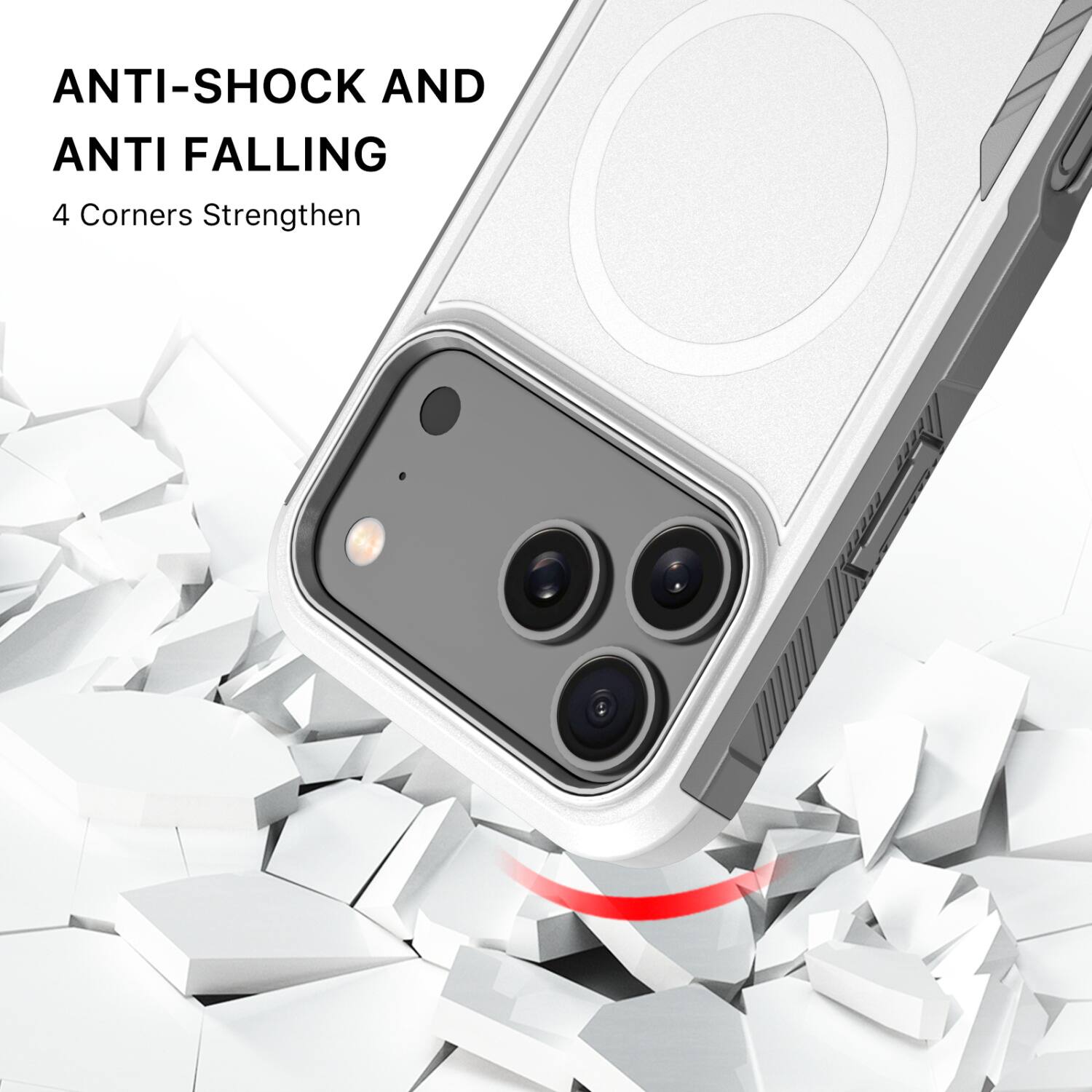 ANTI-SHOCK AND ANTI FALLING  
4 Corners Strengthen