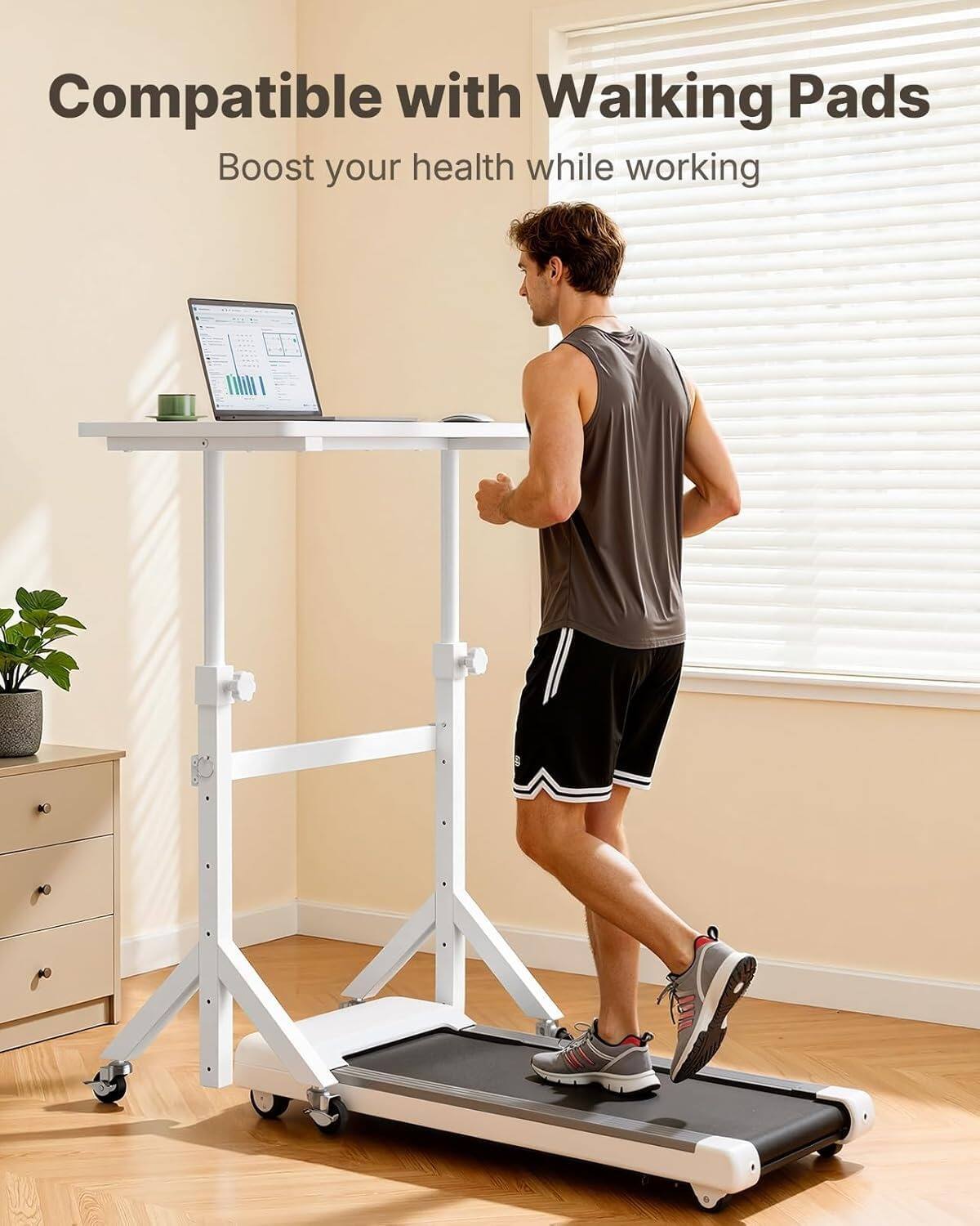 Compatible with Walking Pads  
Boost your health while working
