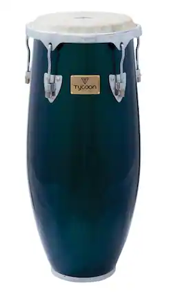 Tycoon Percussion - Concerto Green Spectrum Series 10-inch Tumba Conga, 30-inch Siam Oak Body, Water Buffalo Head, Hoops, Single Stand