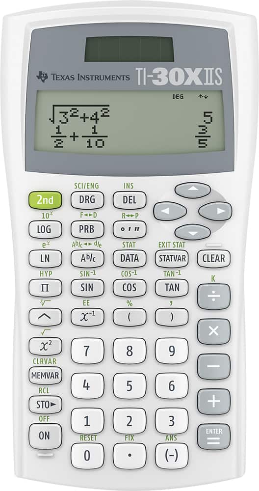 Front. Texas Instruments - TI-30X IIS Handheld Scientific Calculator.