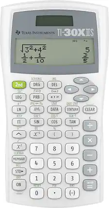 Front. Texas Instruments - TI-30X IIS Handheld Scientific Calculator.