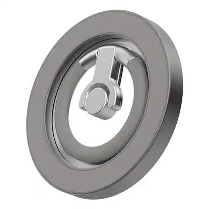 Front. UUCOVER - Magnetic Phone Ring Holder, Dual-Sided Magnets Kickstand Compatible with MagSafe, 360° Rotatable Metal Finger Grip Stand - Gray.