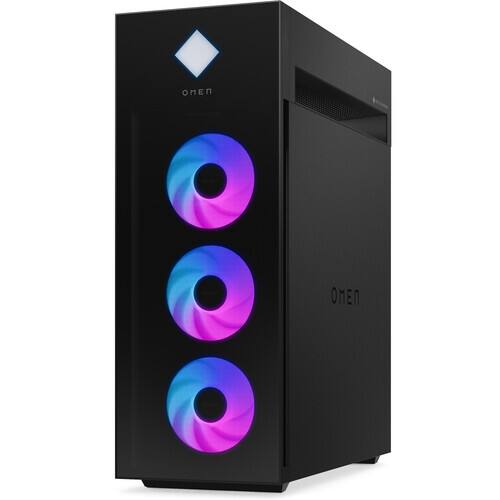 Alt View 8. HP - OMEN 45L Desktop PC (Ultra 9- 285K, 64GB, 4TB SSD, GeForce RTX 5090, Thunderbolt 4, WiFi 6E, Win 11 Pro) w/USB Hub - Black.
