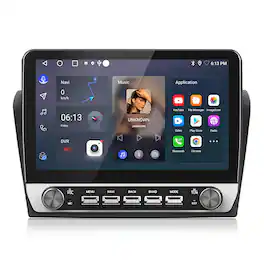 Junsun - 10.1" Android 15 carplay 2+64GB For Mazda 3 2003-2009 Car Stereo Radio GPS Navi WIFI RDS DSP SWC FM Bluetooth - Black