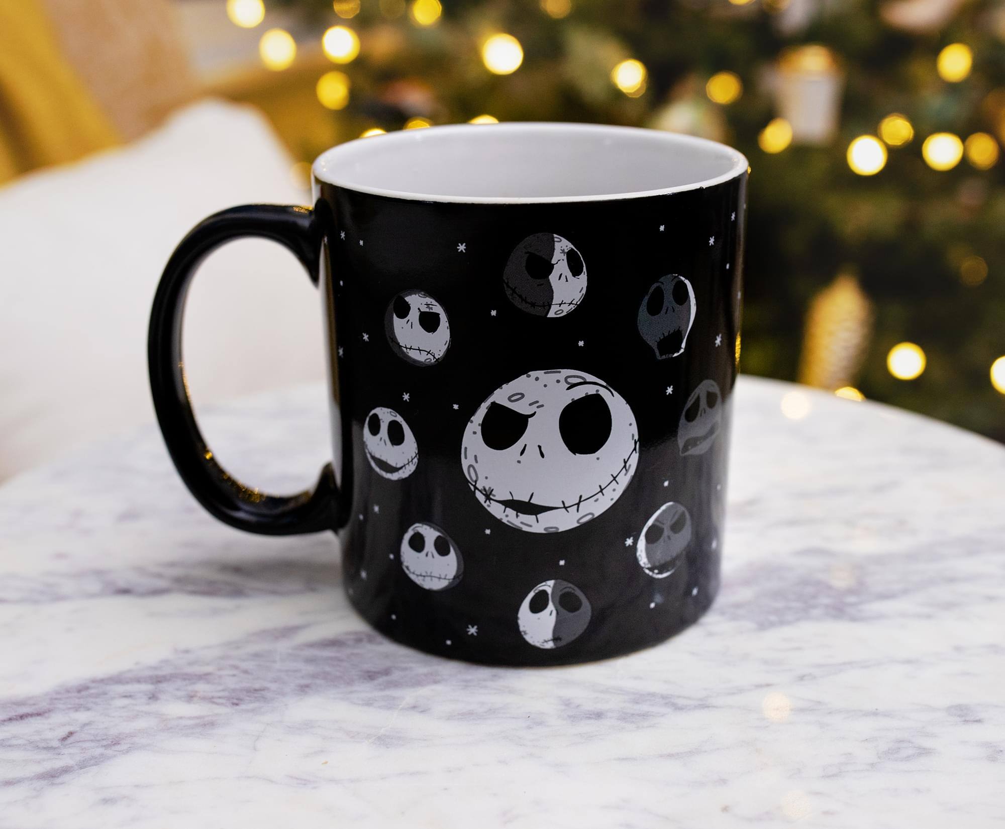 Alt View 1. Disney - Disney The Nightmare Before Christmas Jack Moon Phases Ceramic Mug | 20 Ounces - Black.