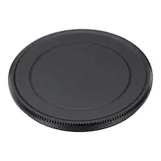 Front. Unique Bargains - 52mm Camera Lens Cap, Aluminum Alloy Metal Front Lens Cap Cover for 52mm Screw Mount Fujifilm DSLR Mirrorless Camera - Black.