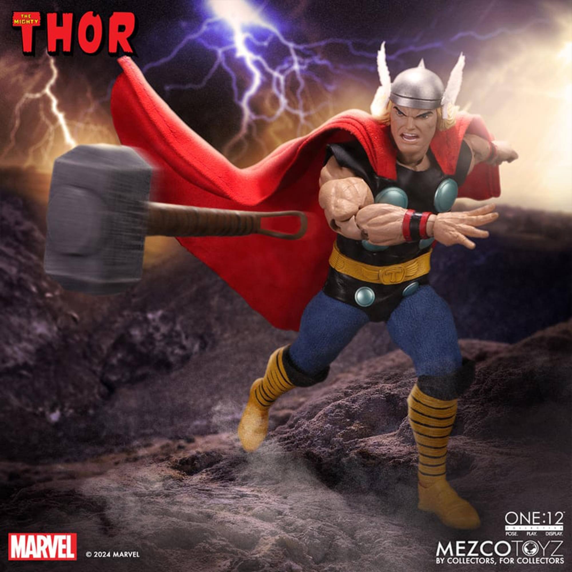 The Mighty Thor  
Marvel One:12  
1:12 Pose Play Display  
MezcoToyz  
By Collectors, For Collectors  
© 2024 Marvel