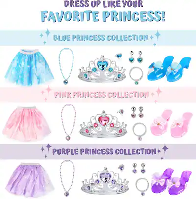 toyvelt princess dress up Toyvelt Princess Dress Up Shoes and Jewelry Boutique