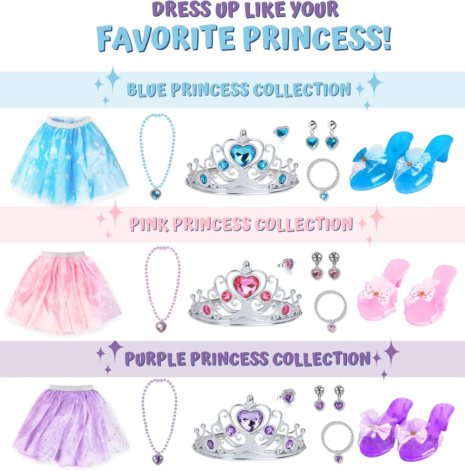 DRESS UP LIKE YOUR FAVORITE PRINCESS!

BLUE PRINCESS COLLECTION
PINK PRINCESS COLLECTION
PURPLE PRINCESS COLLECTION