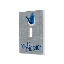 Keyscaper - Indianapolis Colts 2024 Illustrated Limited Edition Single Toggle Light Switch Plate - White