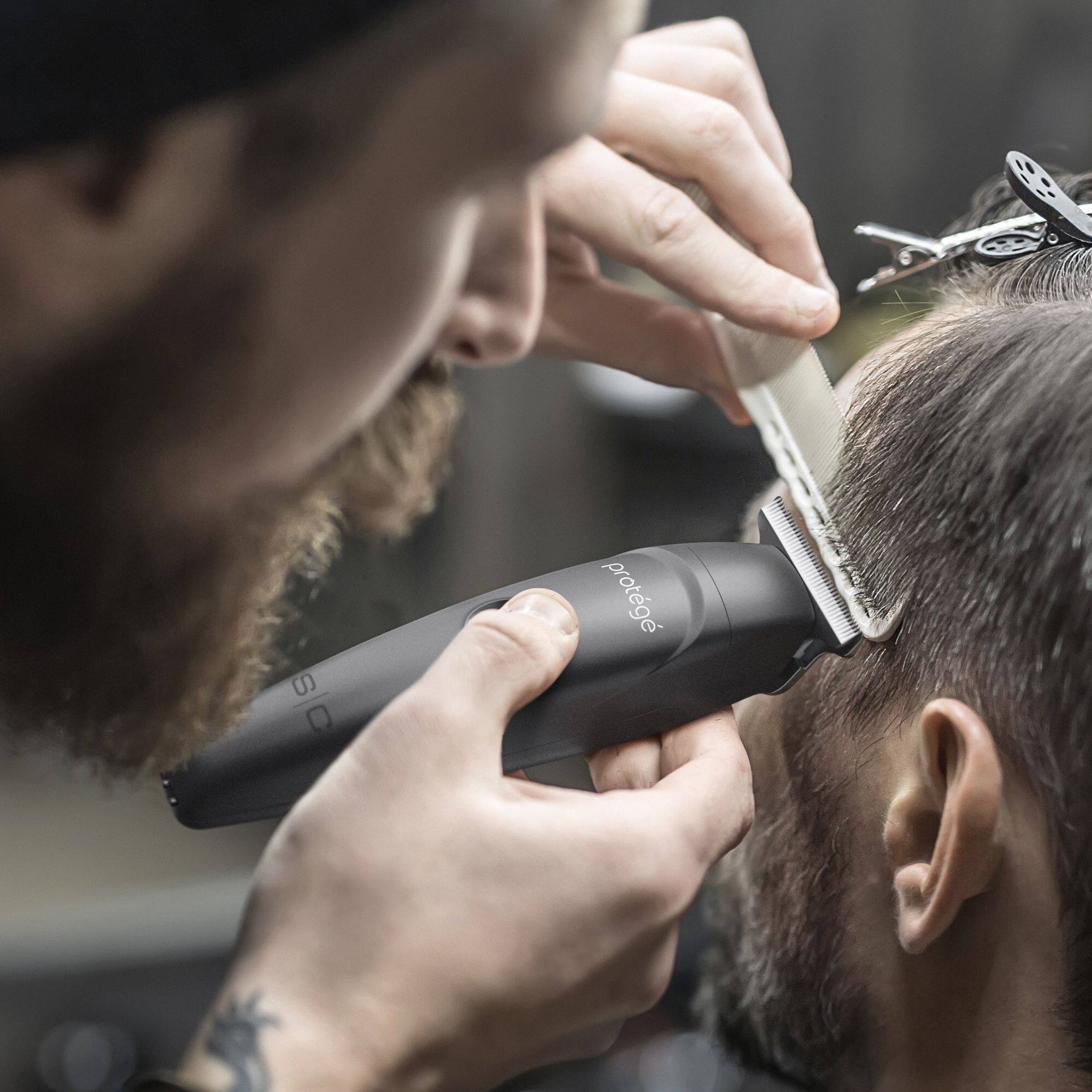 Back. StyleCraft - Protégé Professional Cordless Hair Trimmer - Matte Metallic Black.