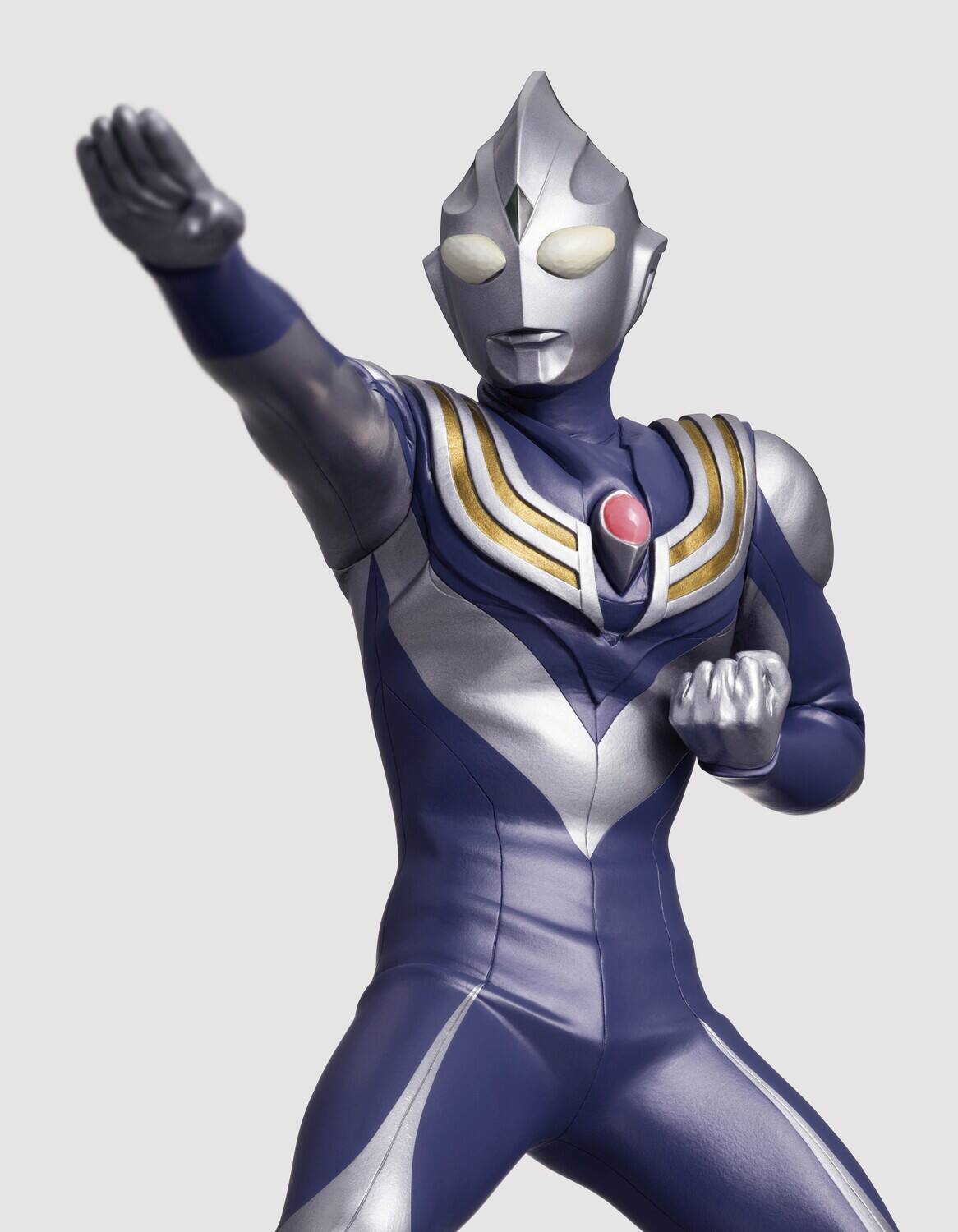 Alt View 2. PopMarket - BanPresto - Ultraman Tiga - Hero's Brave Statue - Ultraman Tiga (Sky Type) Night Color Edition   - Collectibles - Multicolor.