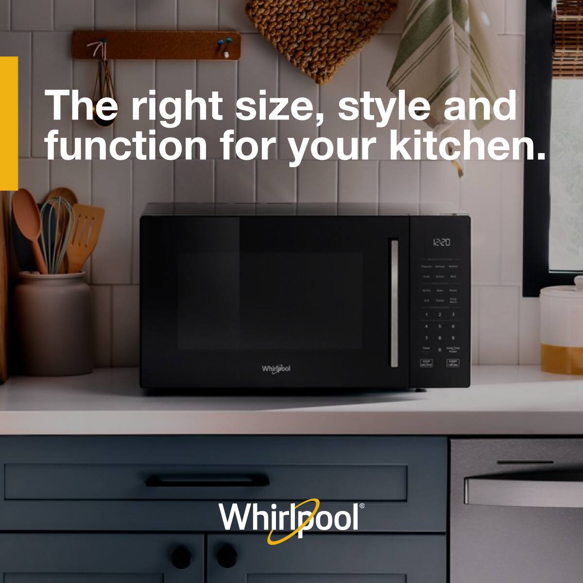 The right size, style and function for your kitchen.

Whirlpool