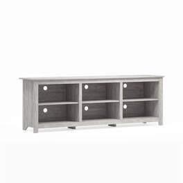 Hivvago - Farmhouse Style TV Stand Wood Finish - for TVs up to 70-inch - Light Grey Oak