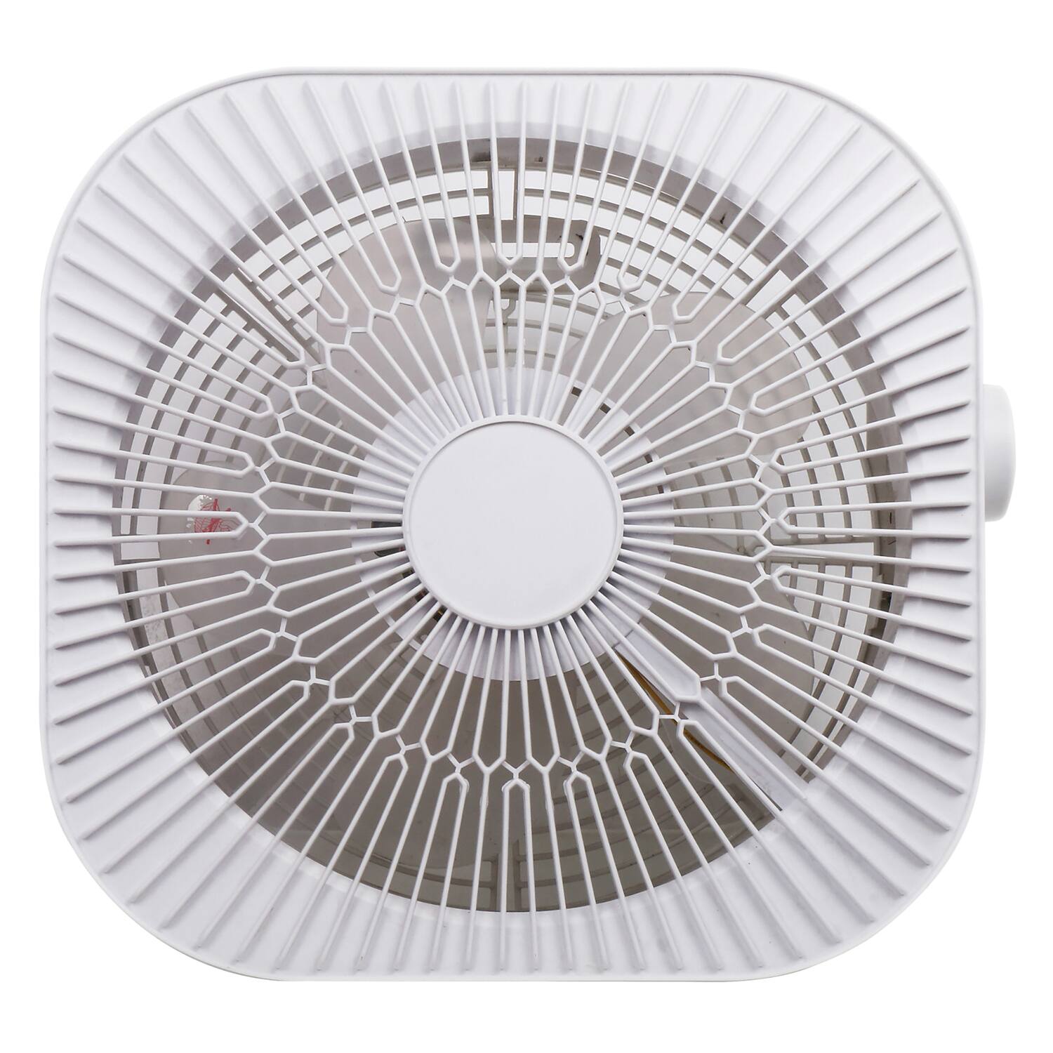 Alt View 3. Optimus - 12" 2-Speed 40W Box Fan F-1023 - White.