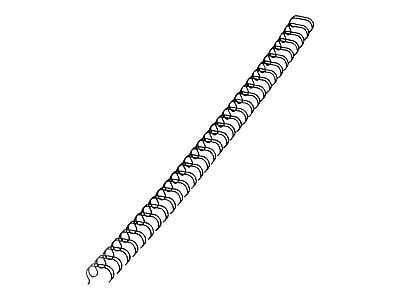 Alt View 1. Fellowes - 5/16" Metal Wire Binding Spine, 50 Sheet Capacity, 25/Pack - Black.