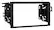 Front. Metra - Double DIN Installation Kit for Most 1998-2002 Honda Accord Vehicles - Black.