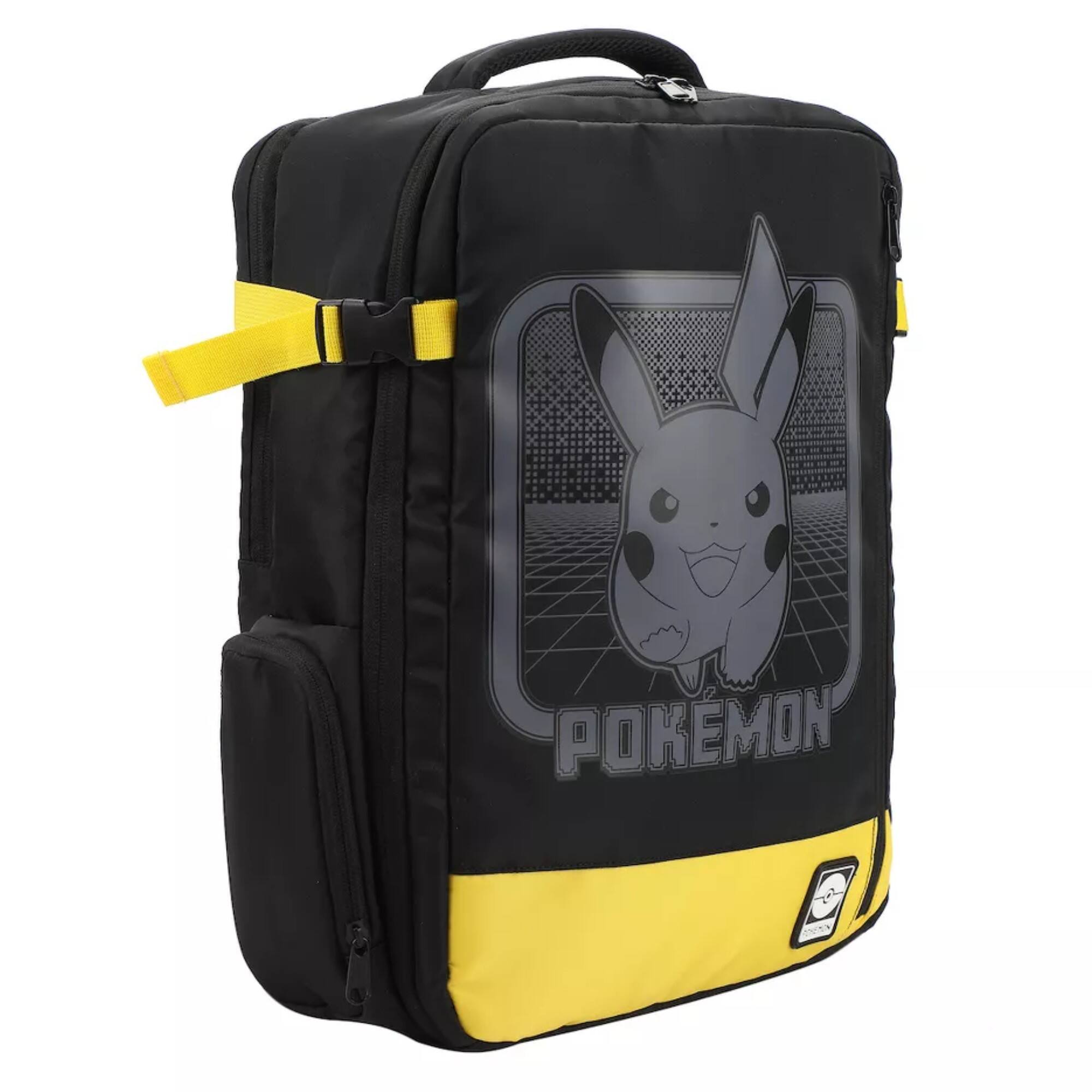 Alt View 1. Pokémon - Pokémon Pikachu Running Black 17" Large Travel Backpack - Multicolored.