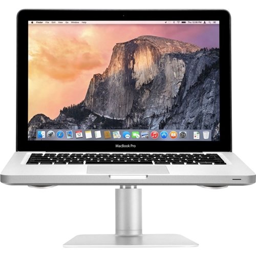 Twelve South HiRise Pro for Laptops and MacBooks | Ergonomic,  Height-Adjustable Stand with MagSafe Wireless Capable Charging Base  (Silver), 7 x 11 x 6