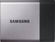 Samsung - Portable SSD T3 250GB External USB 3.1 Gen1 Portable - Black/silver - Larger Front