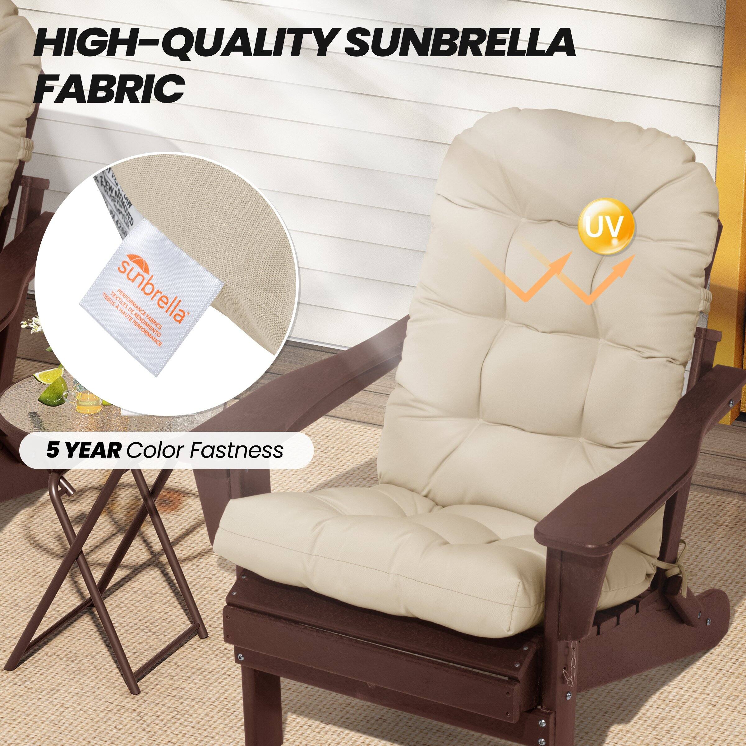 HIGH-QUALITY SUNBRELLA FABRIC

sunbrella
PERFORMANCE
OUTDOOR
FABRIC
UV 5 YEAR Color Fastness

UV