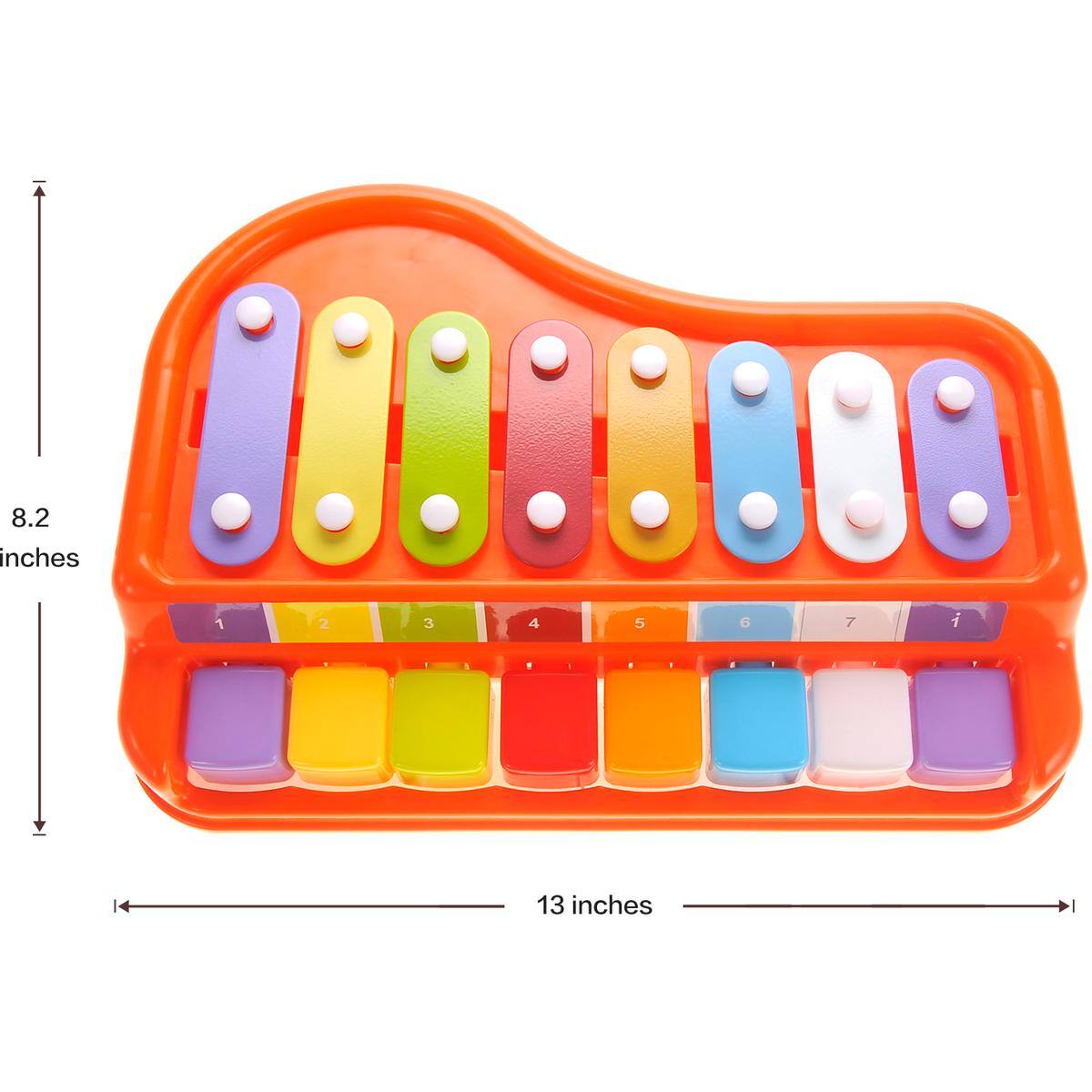 8.2 inches  
13 inches