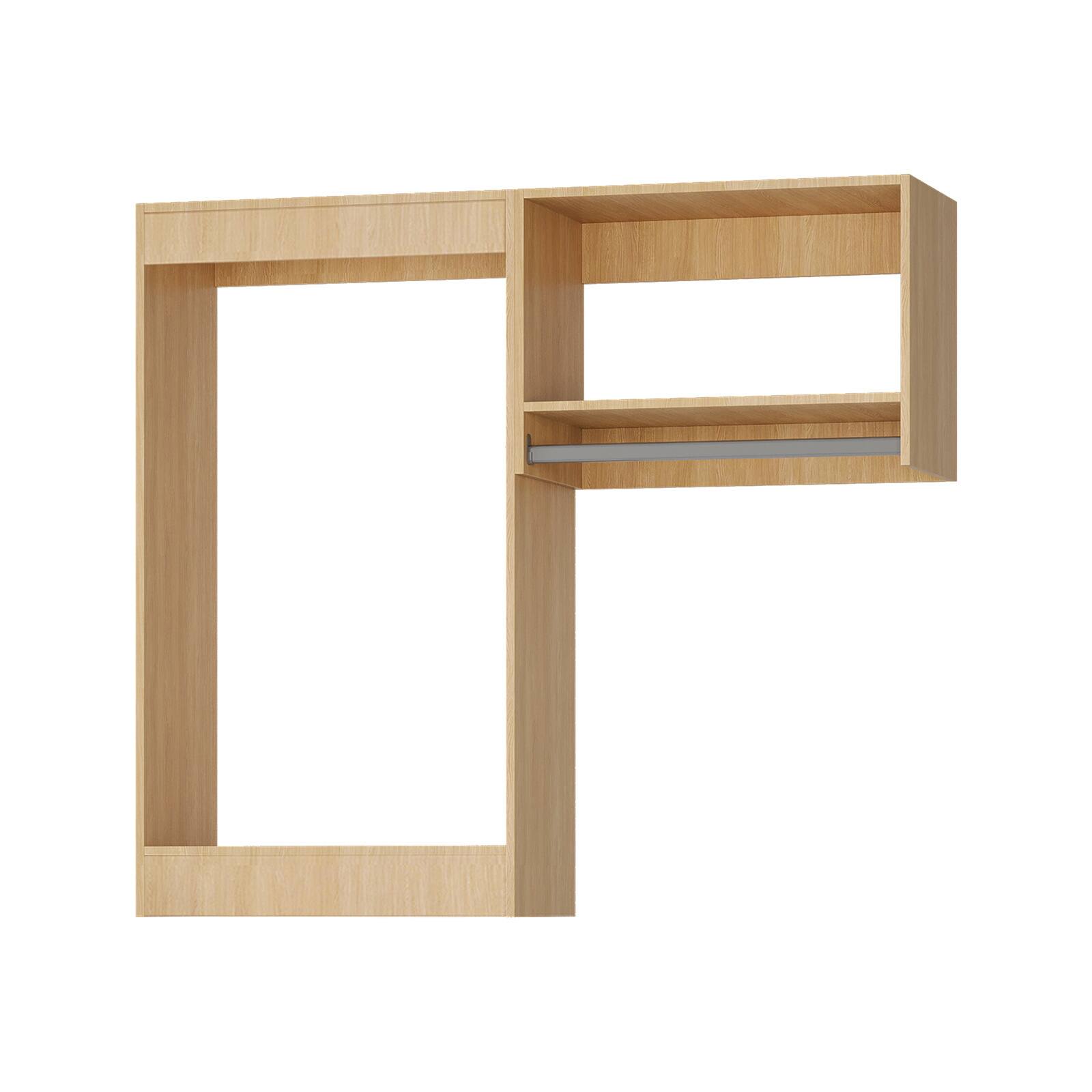 Alt View 5. Roomtec - Roomtec 46 in Wood Modular Closet System Unit-Customizable Wall Mounted Walk-In Closets for Bedroom or Walk-in Closet - Wood.