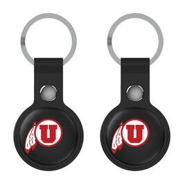 Keyscaper - Utah Utes Two-Pack AirTag Holders - No Size - Black