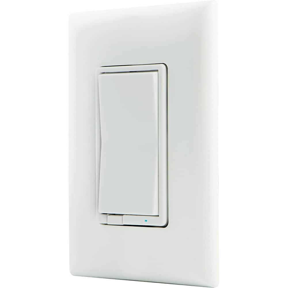 Front. GE - Z-Wave In-Wall 1000W Smart Dimmer - White.