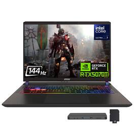 MSI - Upgraded - Vector 16" Gaming Laptop,Intel Core Ultra 7-255HX,GeForce RTX 5070Ti,64GB RAM,2TB SSD+1TB Dock Set,Win11 Pro - Gray