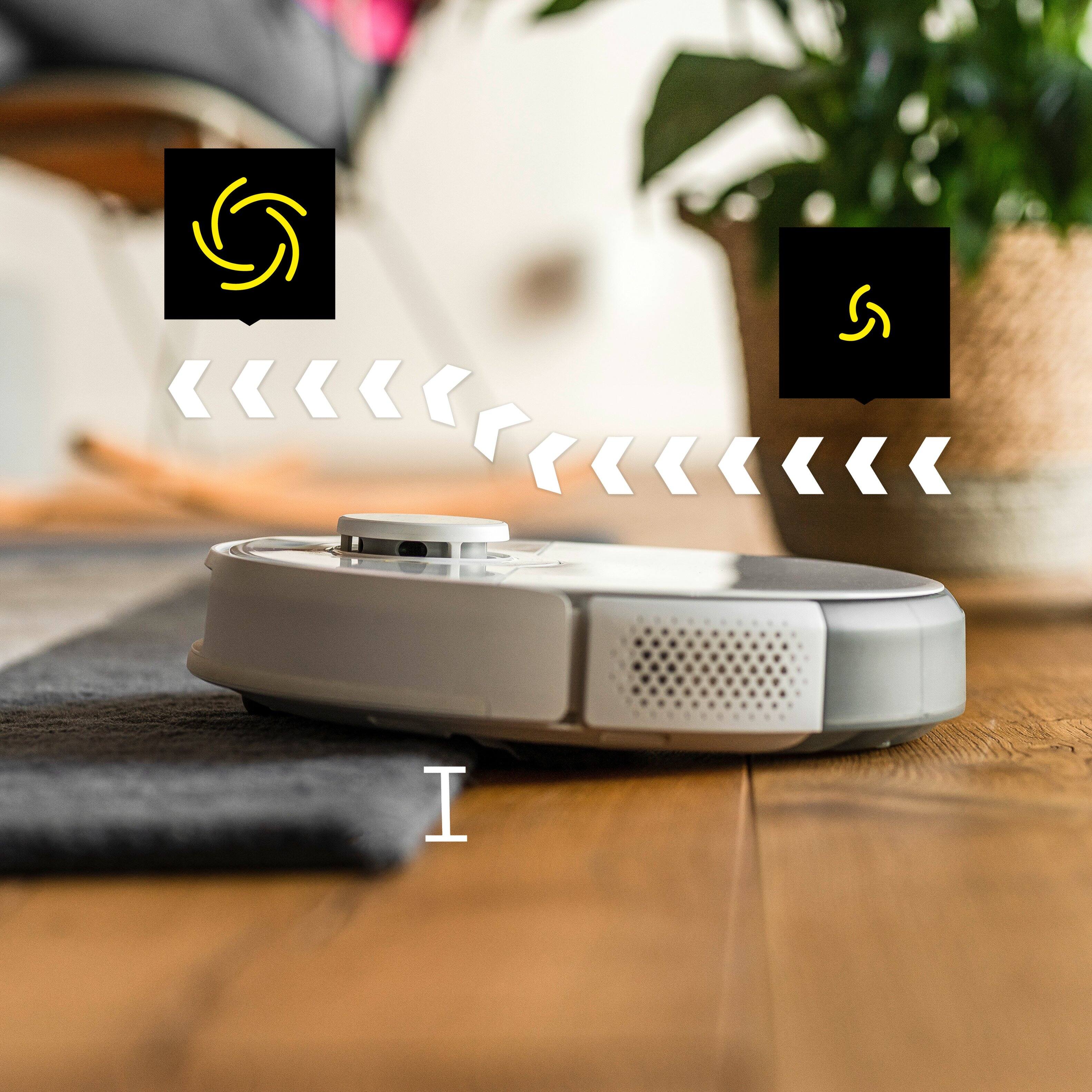 Alt View 2. Karcher - RCV 5 Robot Vacuum & Mop: 5000Pa Suction, LiDAR & AI Navigation, Floor Mapping, 140 min Runtime, App Control.