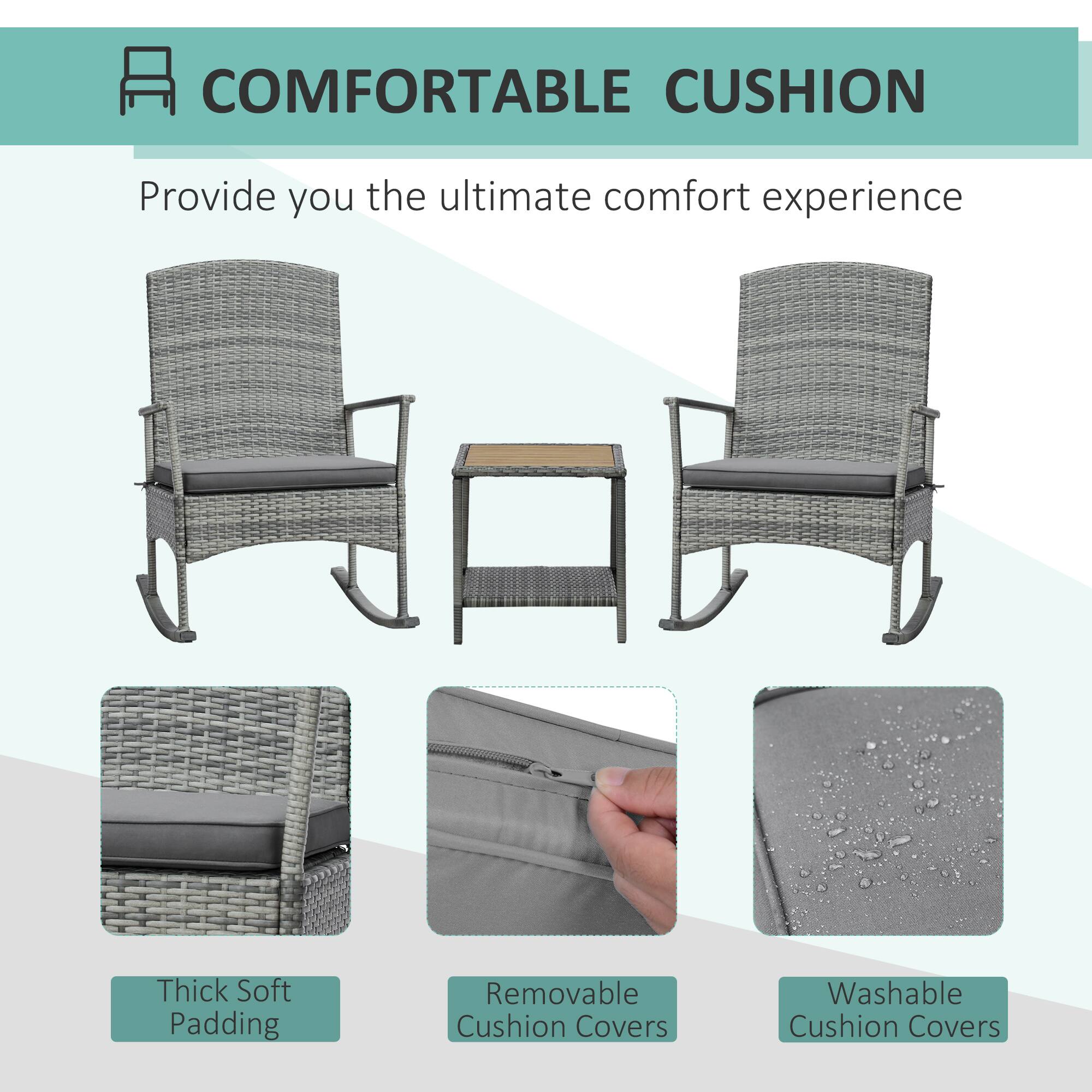 **COMFORTABLE CUSHION**

Provide you the ultimate comfort experience

- Thick Soft Padding
- Removable Cushion Covers
- Washable Cushion Covers