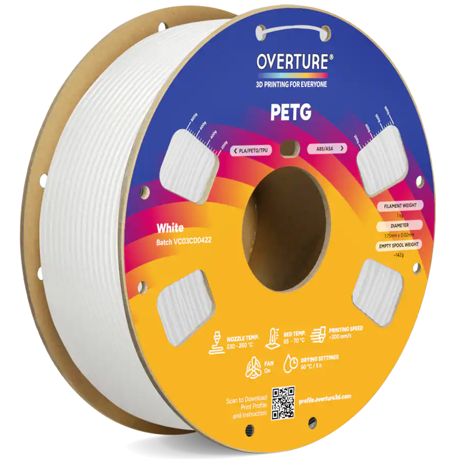 Spool Pokemon Overture 1.75 mm PETG 3D Printer Filament White - Best Buy