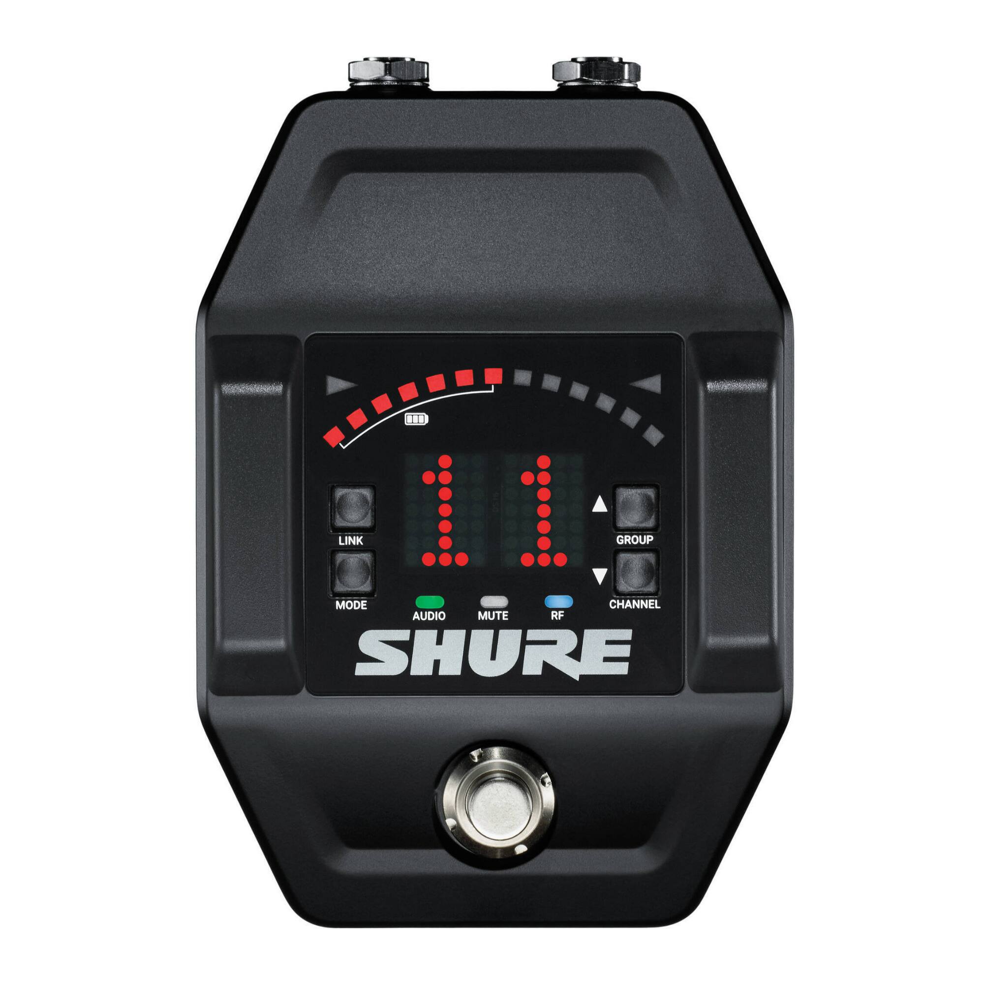 LINK 11 1 1 GROUP MODE CHANNEL AUDIO MUTE RF SHURE