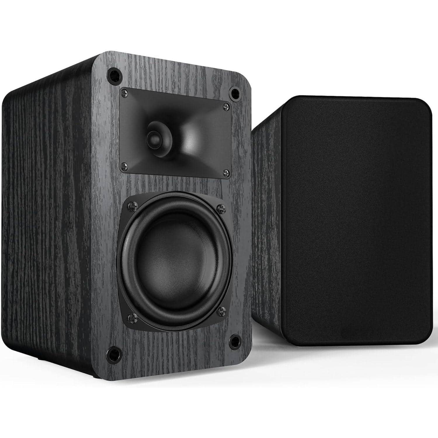 Pacoar Cade - Passive Bookshelf Speakers 2-way Woofer Silk Horn Tweeter 60hz Bass Home/office/theater Pair (needs Amplifier Receiver - Default