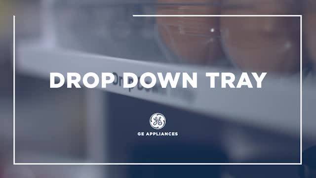 Drop-down tray