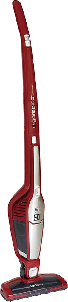 Angle. Electrolux - Ergorapido LiTHIUM ION Brushroll Clean Xtra Bagless Cordless 2-in-1 Handheld/Stick Vacuum - Watermelon Red.