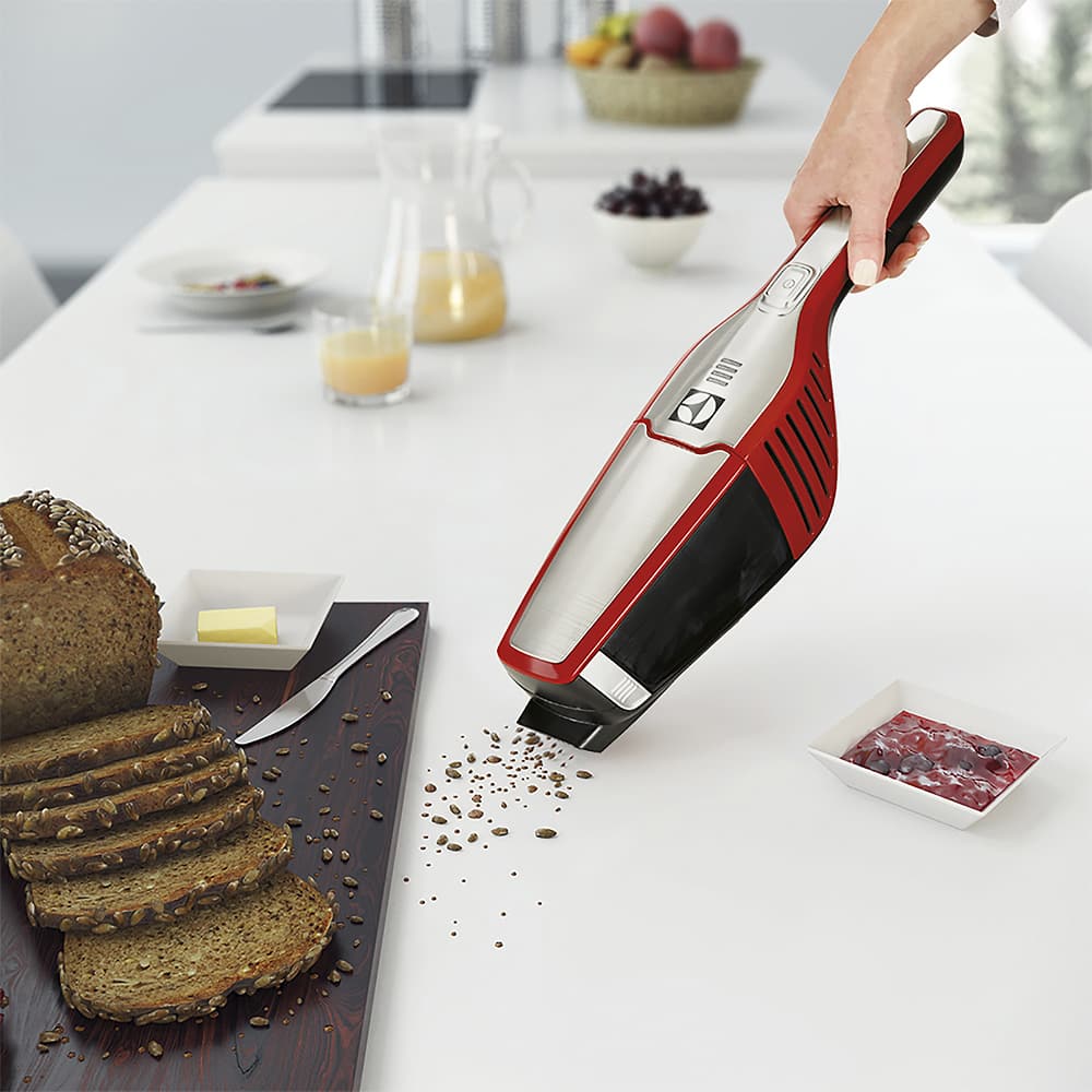 Alt View 13. Electrolux - Ergorapido LiTHIUM ION Brushroll Clean Xtra Bagless Cordless 2-in-1 Handheld/Stick Vacuum - Watermelon Red.